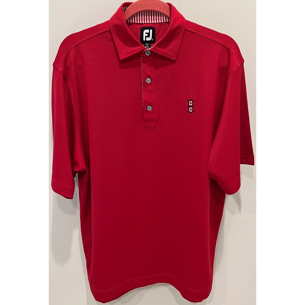 Beverly Country Club (IL) - Footjoy Golf Shirt - Men's Size Medium - Red